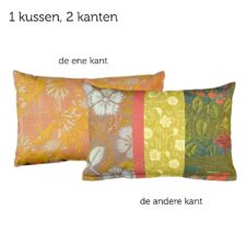 kussen oranje groen geel spring of the past