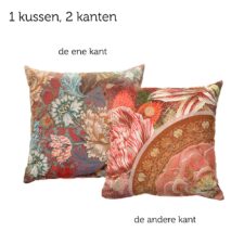 kussen rood roze Camellia Charme