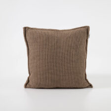 gebreid sierkussen lichtbruin vierkant moyha nice light brown