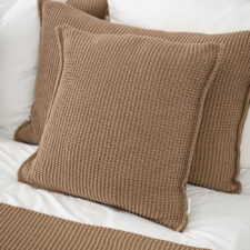 lichtbruin kussen gebreid vierkant moyha nice light brown