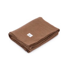 bruine wollen woondeken moyha wool hazelnut