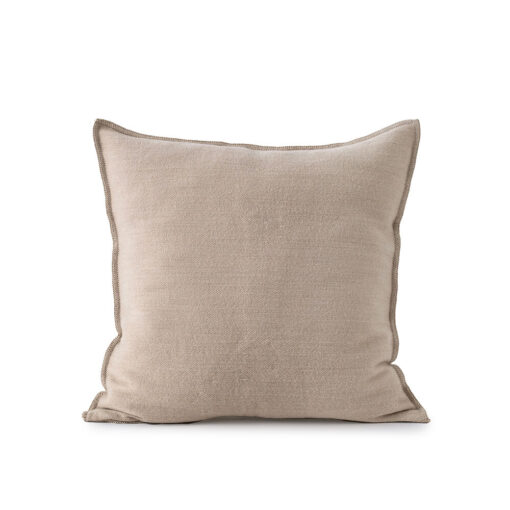 sierkussen beige wol vierkant groot moyha wool beige 60-60
