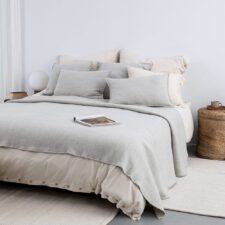 wollen sierkussen lichtgrijs langwerpig moyha wool light grey 60-40