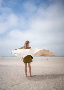 katoenen hamamdoek zand beige lantara provence