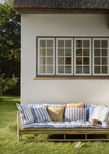 katoenen matraskussen blauw bungalow roma azur