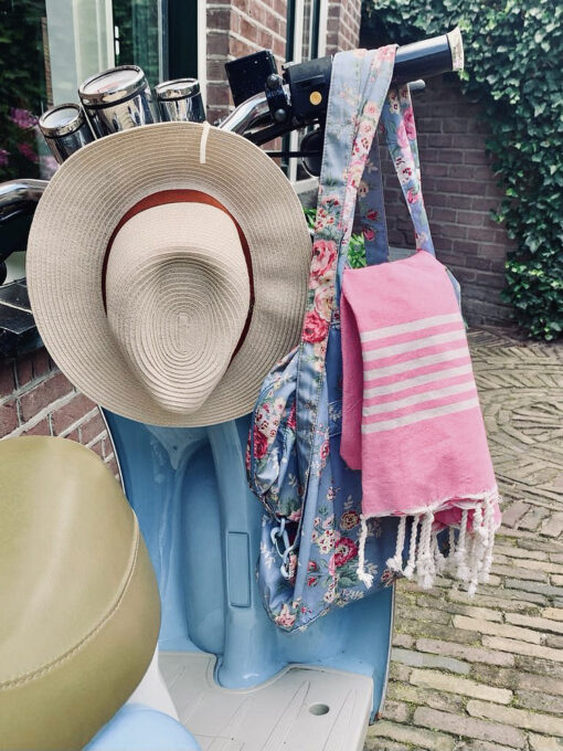 Hamamdoek roze, katoen, Lantara Provence - Afbeelding 7