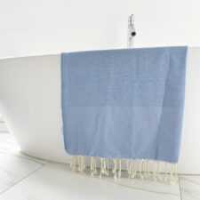 hamamdoek lichtblauw katoen lantara wafel blue de provence