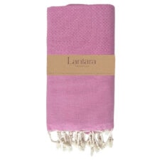 hamamdoek roze katoen lantara wafel