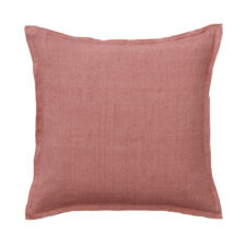 kussen koraalroze linnen bungalow linen old rose