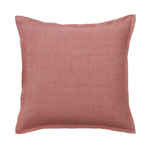 kussen koraalroze linnen bungalow linen old rose