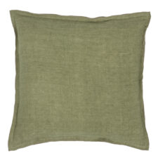 kussen olijfgroen linnen bungalow linen olive