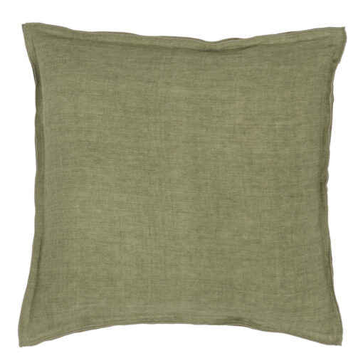 kussen olijfgroen linnen bungalow linen olive