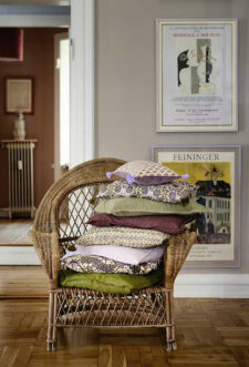 kussens van bungalow linen olive linen lilac