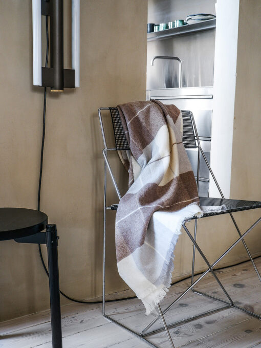 alpacawollen plaid grijs beige bruin blokken elvang scotch grey
