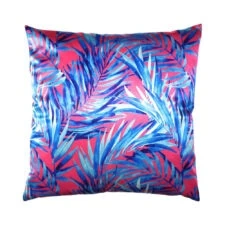 kussen roze blauw vierkant raaf kek pink