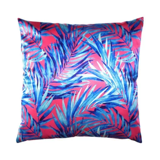kussen roze blauw vierkant raaf kek pink