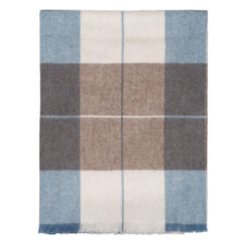 plaid blauw beige bruin blokken alpacawol elvang scotch blue