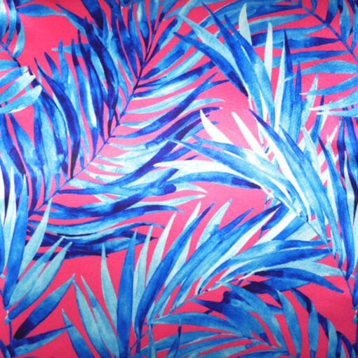 vierkant kussen roze blauw raaf kek pink