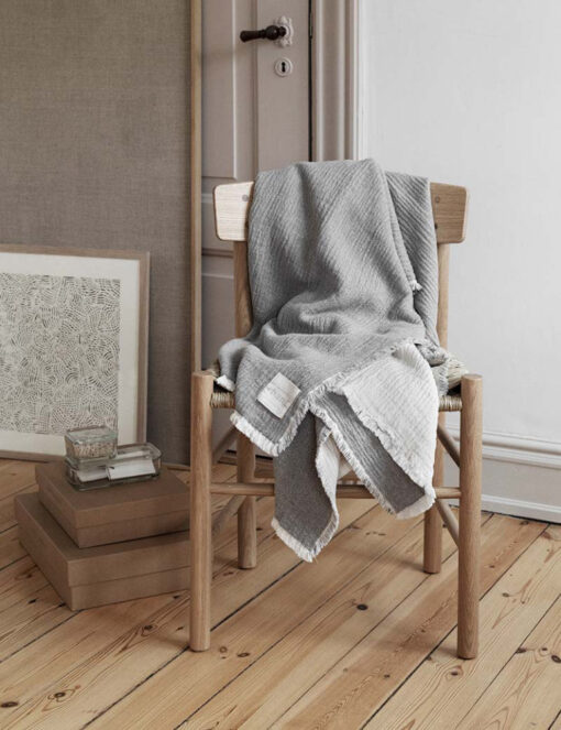 grijze katoenen plaid elvang thyme grey