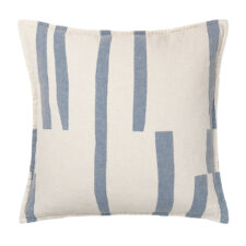 kussen blauw katoen vierkant elvang lyme grass blue