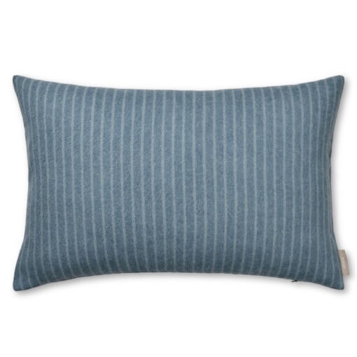 kussen blauw strepen alpacawol elvang stripes mirage blue