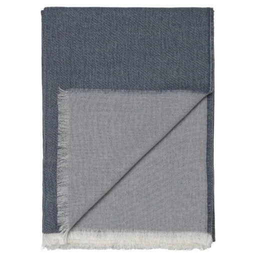 plaid blauw alpacawol elvang venice white grey blue
