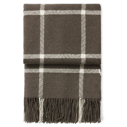plaid bruin ruiten alpacawol elvang tartan brown