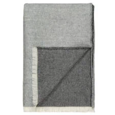 plaid grijs alpacawol elvang venice white grey