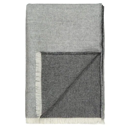 plaid grijs alpacawol elvang venice white grey