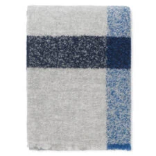 plaid grijs blauw ruiten alpacawol elvang lava grey cobolt blue dark blue