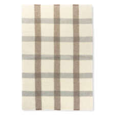 woondeken ivoor bruin grijs ruiten alpacawol elvang lava ivory mocca grey