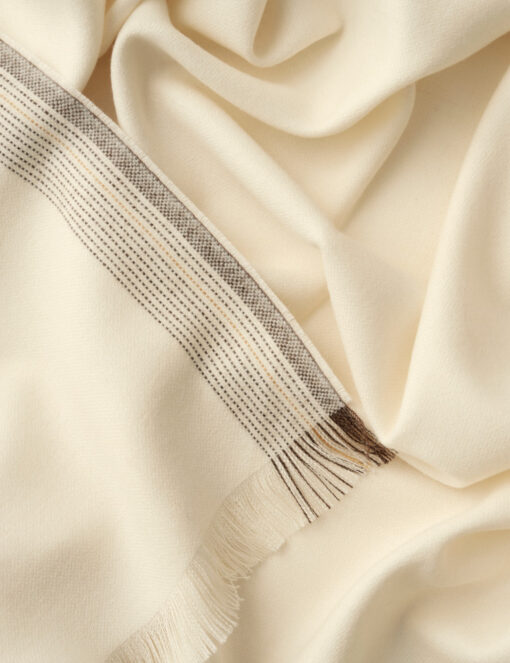 woonplaid off white alpacawol elvang ecru white