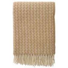 plaid beige lamswol klippan palazzo sandy beach