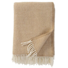plaid beige lamswol klippan sorbet sandy beach