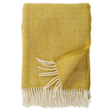 plaid okergeel lamswol klippan sorbet banana