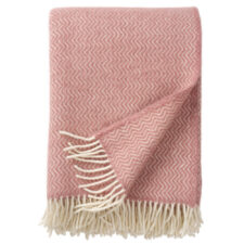 plaid roze lamswol klippan sorbet powder pink