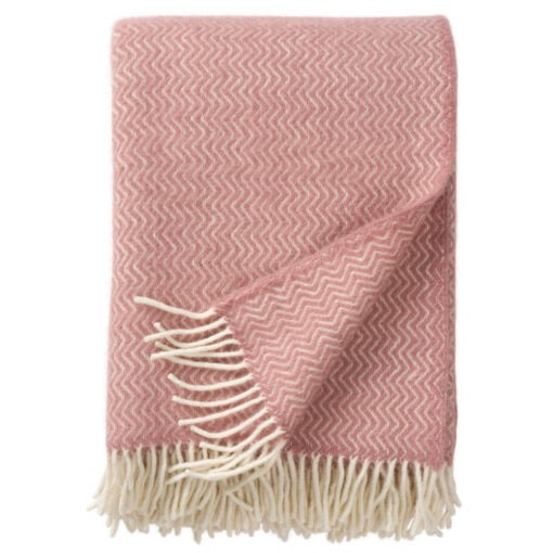 plaid roze lamswol klippan sorbet powder pink