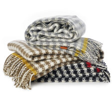 lamswollen plaids pied de poule klippan dogtooth