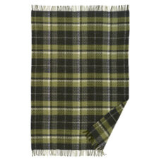 plaid groen ruiten lamswol klippan snuggle green