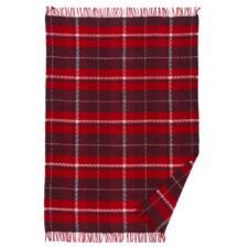 plaid rood ruiten lamswol klippan snuggle red