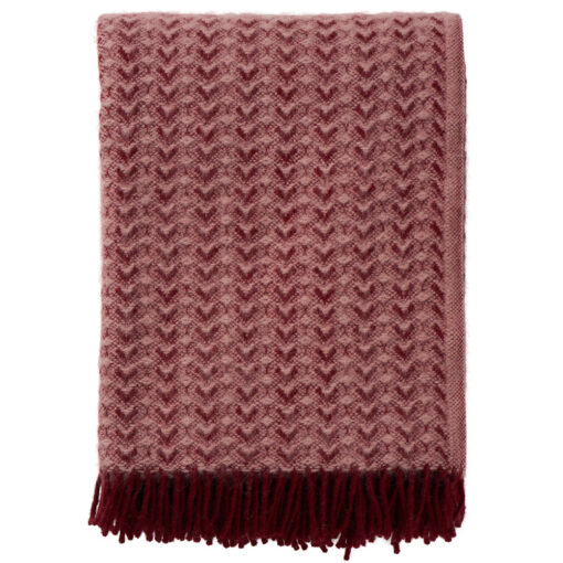plaid roze lamswol klippan ilse rust pink