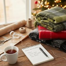 ruiten plaids wol Klippan snuggle