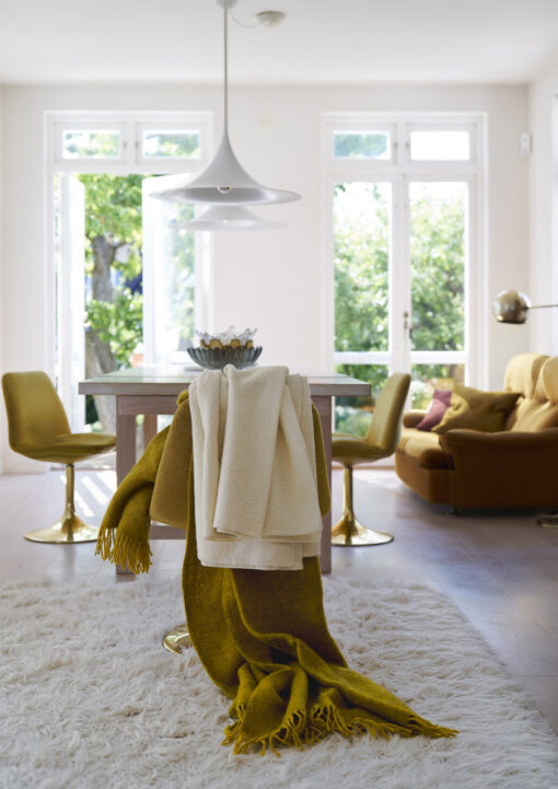 woondeken creme wol klippan boucle cream