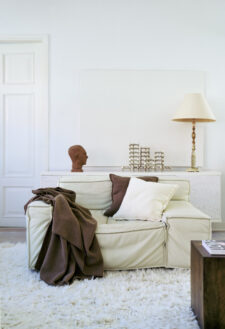 woonplaid bruin wol klippan boucle mocha mousse
