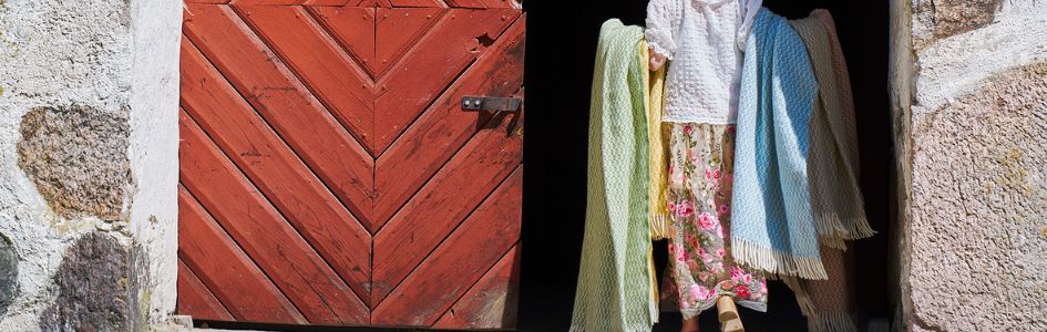 foto met plaids en schuur