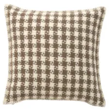 kussen bruin lamswol klippan dogtooth mud