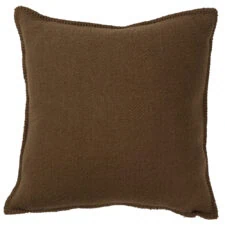 kussen bruin wol klippan boucle mocha mousse