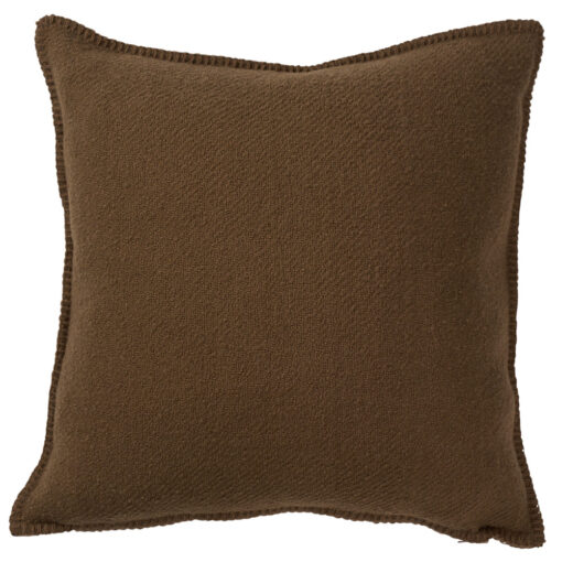 kussen bruin wol klippan boucle mocha mousse
