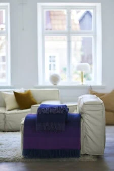 paarse plaids klippan zigzag heather klippan aurora purple blue