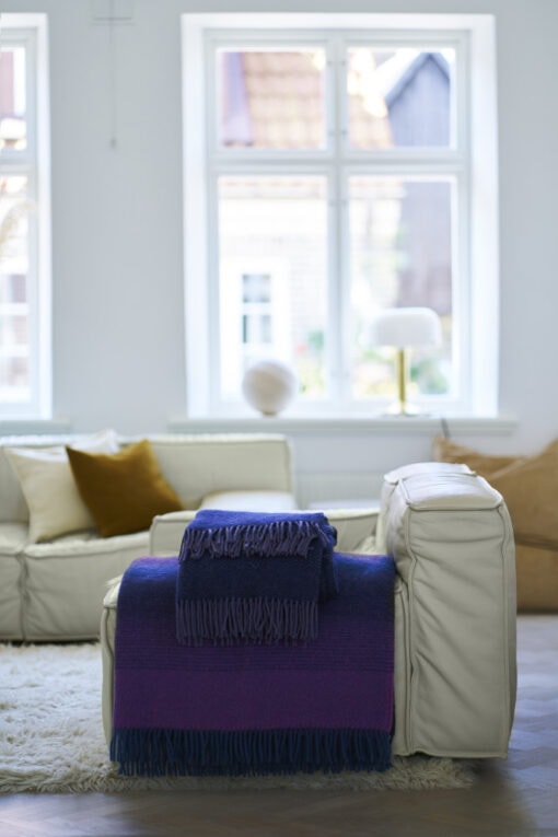 paarse plaids klippan zigzag heather klippan aurora purple blue